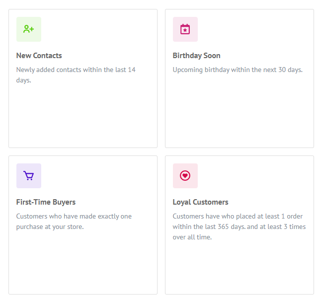 Segmentation examples