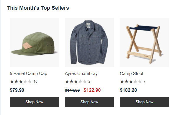 Product recommendations